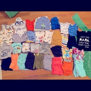 12 mos summer clothes (baby boy)